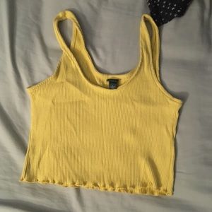 Yellow crop top